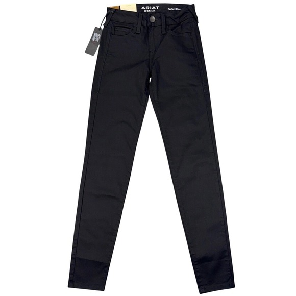 Ariat Denim - NEW Ariat Forever Black Women's 24R Skinny Perfect Rise Jeans Fadeless Denim